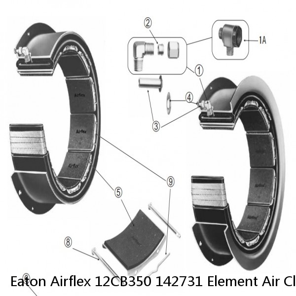 Eaton Airflex 12CB350 142731 Element Air Clutch Brakes