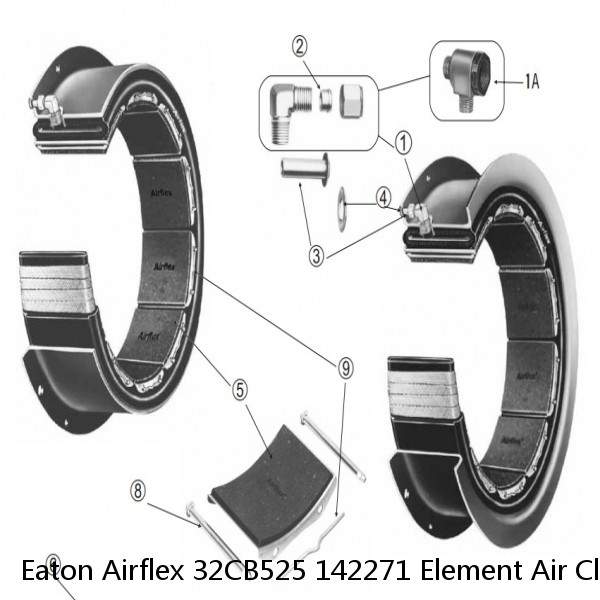 Eaton Airflex 32CB525 142271 Element Air Clutch Brakes #4 small image