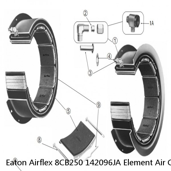 Eaton Airflex 8CB250 142096JA Element Air Clutch Brakes #3 small image